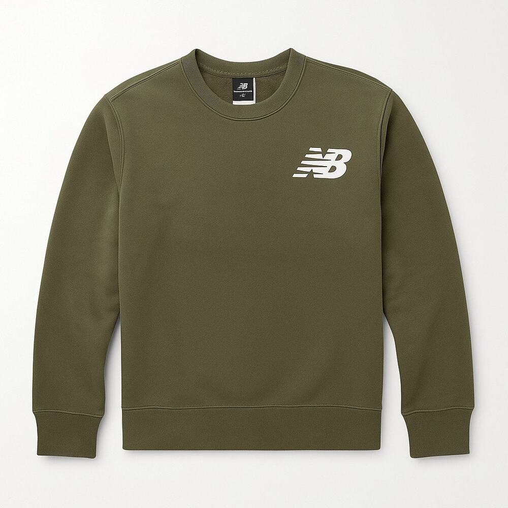 New Balance Women’s Hunter Green Logo Crewneck Sweatshirt Size Medium